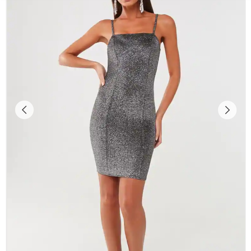 Metallic Knit Bodycon Dress